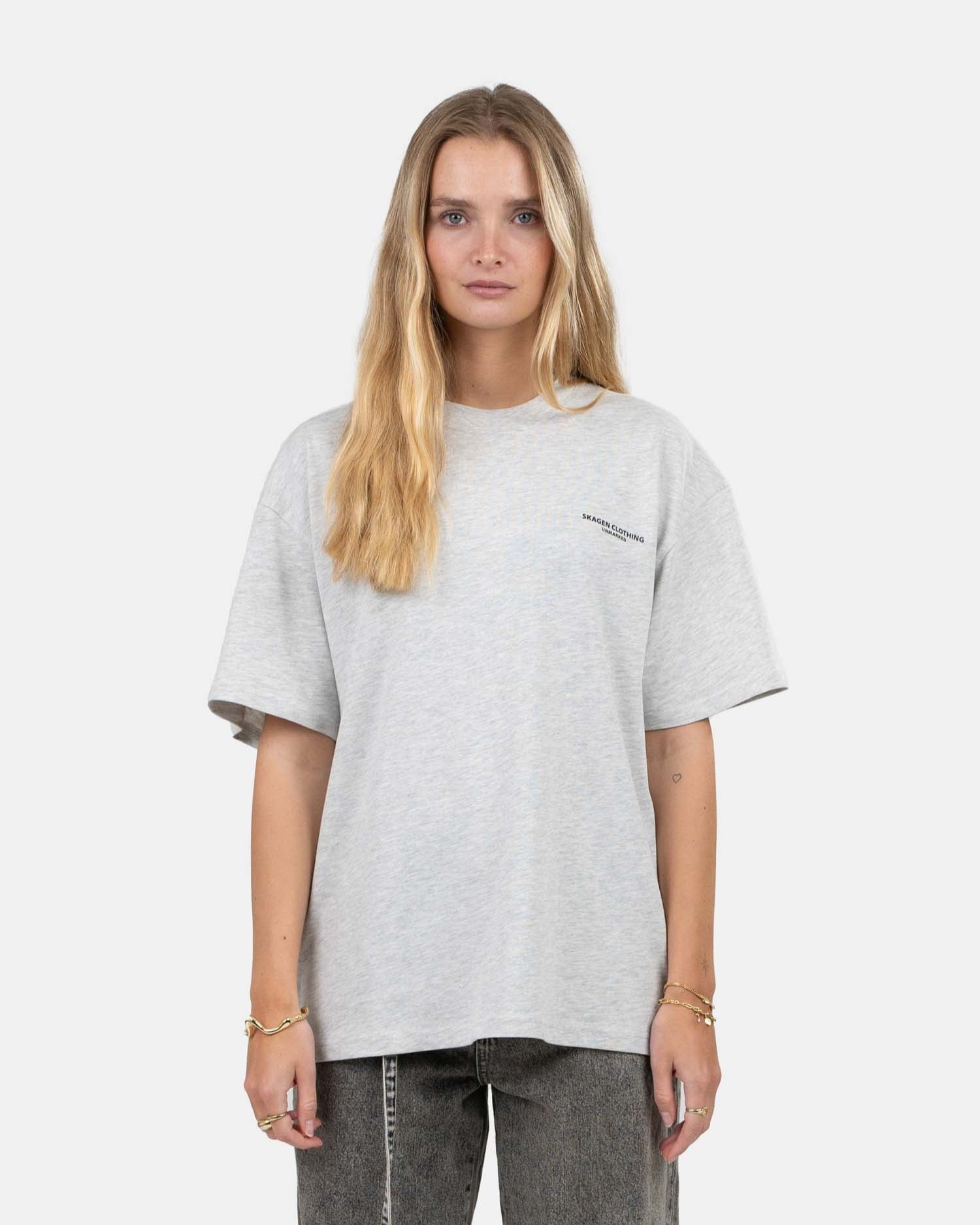 UNMARKED T-shirt Grey | Skagen - clothing.dk